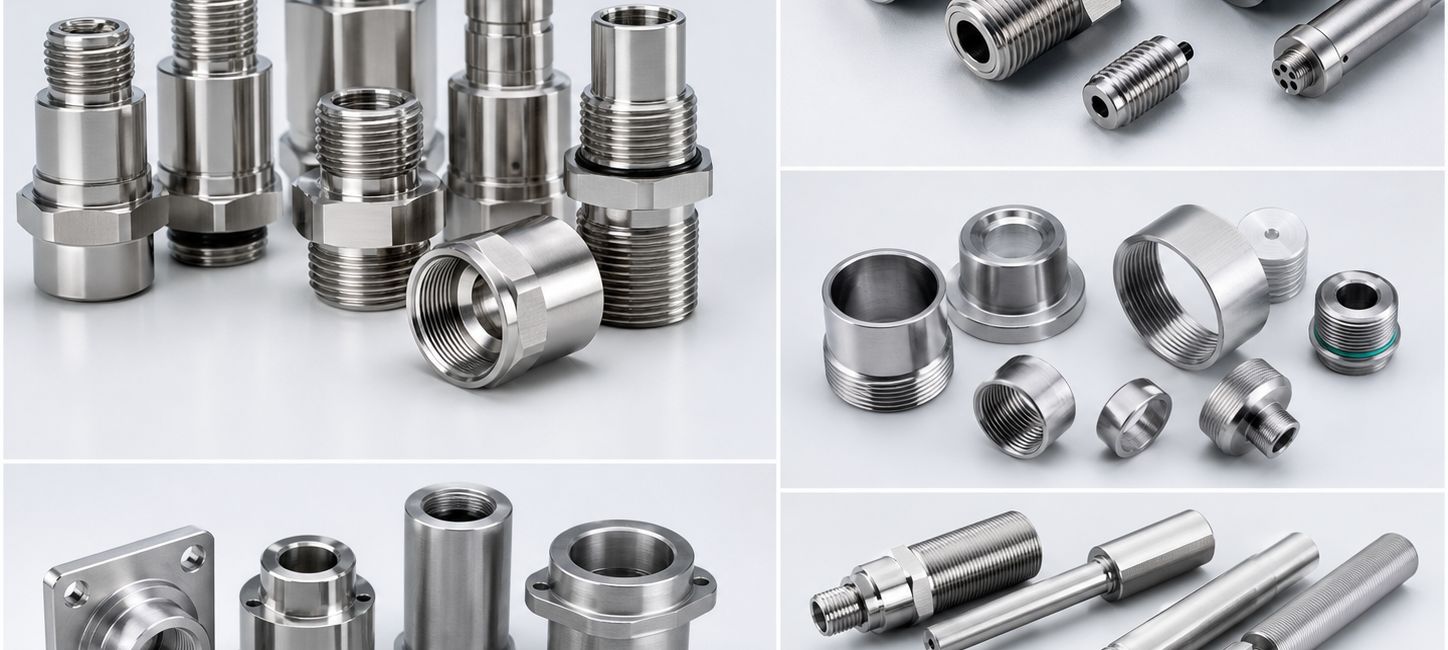 Custom CNC machined metal sensor housing
